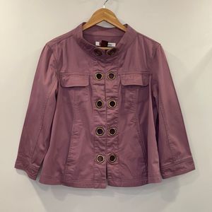 Live a Little Grommet Jacket sz M